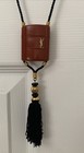Vintage Yves Saint Laurent Ysl Opium Perfume  80  Full  Black Tassel Pendant