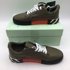 Off-white Low Vulcanized Virgil Abloh Leather Sneakers Eu40  size 7m   9 5w  New