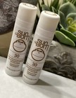 New 2x Sun Bum Spf 30 Mineral Sunscreen Lip Balm Full Size 0 15oz Sealed J