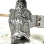 Rare Antique E co  991 Pewter Santa Chocolate Candy Mold     Collectible St  Nick
