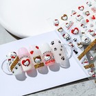 5d Leopard Hello Kitty Nail Sticker  Cartoon Kitty Meow Nail Art Stickers  04 