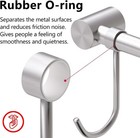 Kitchen Hanging Rack 20 Inch Wall-mounted Pot Holder With 10 Quiet Sliding Ho   