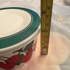 Arabia Finland Kirsikka Cherry Cream   Sugar Bowl With Lid