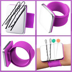Patelai Magnetic Silicone Wrist Strap Hair Braiding Tools Magnetic Wristband Sew