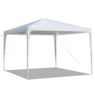 10 x10 outdoor Gazebo Canopy Wedding Party Tent No Removable Wall White