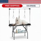 Hydraulic Dog Grooming Table Edging Electric Lift Professional With Aluminum