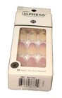 Impress Press-on Manicure  may Flower  30 Nails Imm17 Jeweled Pink Glitter