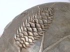 Vtg Wendell August Hand Forge Hammered Aluminum 7  Dish Pine Cone   Needles