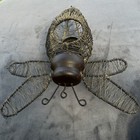 Vintage   Metal Bumblebee Basket   tea Candle votive Or Flameless Candle Holder 