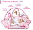 Baby Gym Play Mat  8-in-1 Tummy Time Mat   Ball Pit With 6 Toys  Washable