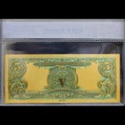 Gold 1899  5 Five Dollars Banknote Collectible With Bag   Certificate
