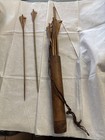 Antique Bamboo Quiver With 10 Arrows