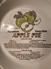 Vintage 1983 Royal China Co  Microwave Pie 11  Deep Dish Plate With Recipe Usa