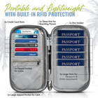 Boacay Travel Document Organizer With Rfid  Family Passport Holder  Wallet For W