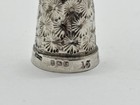 Antique Solid Sterling Silver Thimble - Sunburst   Starburst Pattern