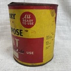 Vintage Mccrory All Purposee Paint Can Red Quarter Gallon Tampa Advertising