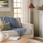 Marled Knit Throw Blue - Threshold