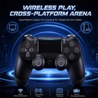 Double Motor Vibration Wireless Controller Black For Sony Playstation 4