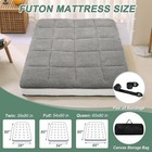 Slsy Futon Mattress Twin Full Queen Size  100  Cotton Floor Mattress Fleece Pad