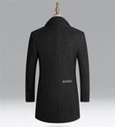 Men s Woolen Trench Coat French Business Overcoat Winter Warm Long Top Coat