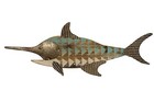 Swordfish Wall Plaque Wall Decor Coastal Fish Home Decor Wall Art Wood   Metal