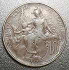 1909 France Dupuis 10 Centimes Paris Mint Old Bronze Coin Km 843