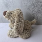 Vintage Omega Toy Tan Shag Dog Plush Stuffed Animal Floppy Ears 