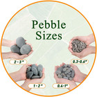 5 Lbs Mexican Beach Pebbles  2-3 Inch Decorative River Rocks For Fish Tank Aquar
