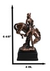 Ebros Rustic Western Rodeo Cowboy W  Bucking Horse Bronze Electroplated Figurine