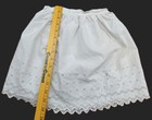 Antique Petticoats Lot Of 3 White Slips Pin Tucks Lace For Child Eyelet Flowers