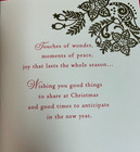 Hallmark Christmas Card With Envelope  warm And Bright Wishes For Both Of You