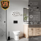 Cloud Wooden Wall Mounted Toilet Roll Holder  Black Loo Paper Storage Shelf  Flo
