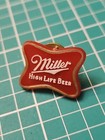 Vtg Miller High Life Beer Red Plastic Lapel Pin