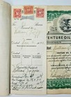 1938 Rare Stock Certificate Book   Certs  venture Oil Company  Ws7c