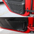  Front Door Storage Pockets Side Insert Organizer Box For 11-18 Jeep Wrangler Jk