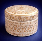 Imperial Islamic Glass Box With Nizam  Hyderabad Princely State Coat Of Arms 