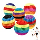Ticha 6-pack Hacky Footbag Sack Set     Soft Kick Sack Balls For Adults   6pcs
