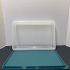 Tupperware Snack N Stor Large Keeper Rectangle Container  Green Seal