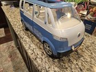 2002 Mattel Barbie Volkswagen Vw Bus Microbus Blue Van Working Horn