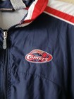 Houston Comets Jacket Mens Medium Blue Red Wnba Basketball Windbreaker Zip Up