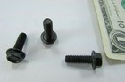 Lot 100 Hex Washer Head Machine Screws   8-32 X 1 2  Threads Phosphate Steel New