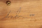 Signed  2 Horse Heads Hand-carved Wooden Figurine Xlarge 16  Wide Artist Signed 