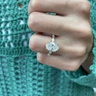 3 80ct Oval Cut Lab Grown Diamond Hidden Halo Engagement Ring In 14k Yellow Gold