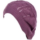 Byos Chic Soft Knit Airy Cutout One Size 2-pack Plum   Black Wavy Stripe