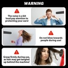 Cordless Leaf Blower 1000cfm 280mph   4 Speed Levels Electric W 2batteries 6 0ah