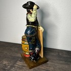 Sonoma Happy Trails Cowboy With Chalkboard Message Menu Bar 15  Tall Euc 4374