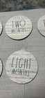 Rae Dunn Design Styles 12 Piece Milestone Markers Wooden Discs Distressed Look