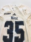 Game Worn Used Adidas Rice Owls Football Jersey  35 Size M Turner