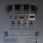 6  Waterproof Bluetooth Atv Utv Rzr Polaris Stereo 4 Speakers Audio System Radio