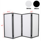 White Black Dj Event Facade Scrim Metal Frame Booth With Travel Bag Case